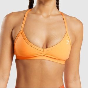 GYMSHARK Minimal Sports Bra - Apricot Orange